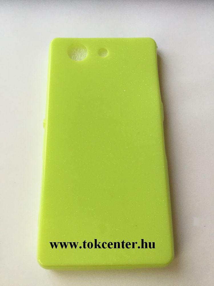 Candy Sony Xperia Z3 Compact lime zöld 0,3mm szilikon tok