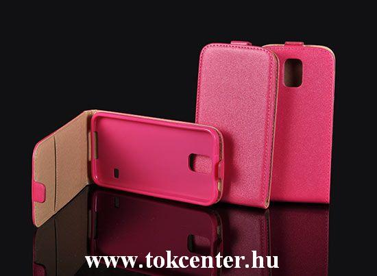 Sony Xperia Z5 E6603 pink rózsaszín szilikon keretes vékony flip tok