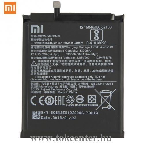 XIAOMI Mi 8 Akku 3300 mAh LI-Polymer (belső akku, beépítése szakértelmet igényel!)	
