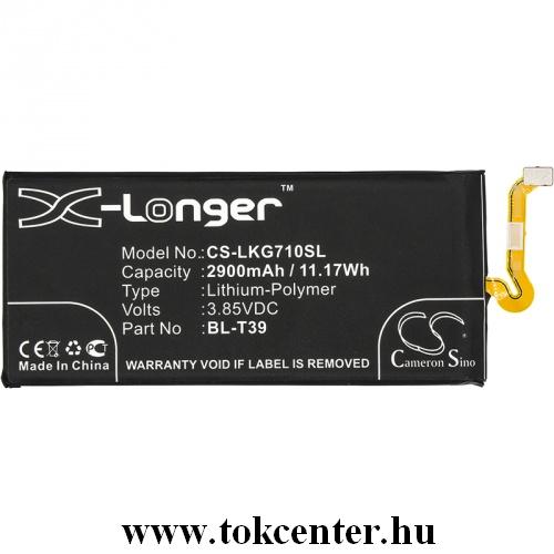 LG G7 ThinQ (G710EM) Akku 2900 mAh LI-Polymer (belső akku, beépítése szakértelmet igényel! BL-T39 kompatibilis)	