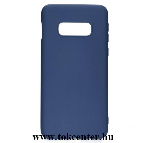 SAMSUNG Galaxy S10e (SM-G970) Telefonvédő gumi / szilikon (matt) SÖTÉTKÉK	