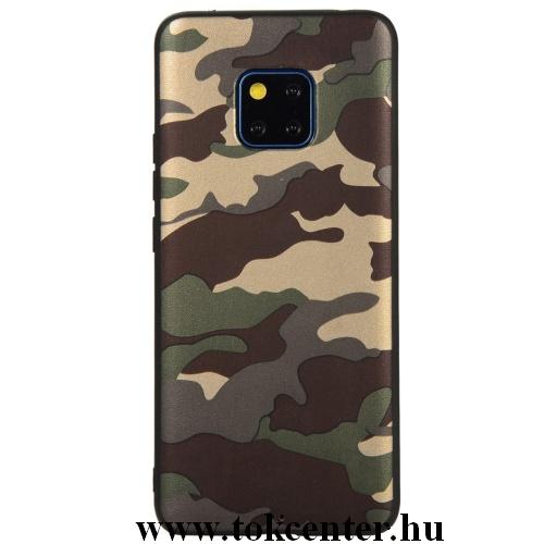 HUAWEI Mate 20 Pro Telefonvédő gumi / szilikon (terepminta) ZÖLD	