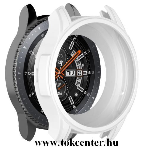 Szilikon keret (BUMPER, ütésálló) FEHÉR Samsung Gear S3 Frontier / Galaxy Watch 46mm	