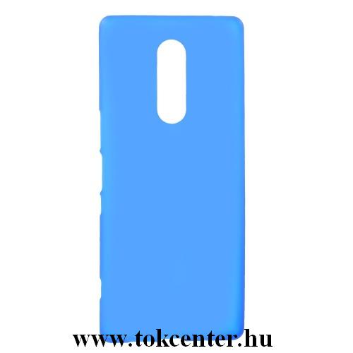 SONY Xperia 1 Telefonvédő gumi / szilikon (matt, fényes keret) KÉK	