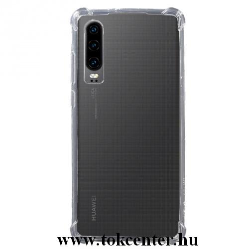 HUAWEI P30 Telefonvédő gumi / szilikon (shockproof, légpárnás sarok) ÁTLÁTSZÓ	