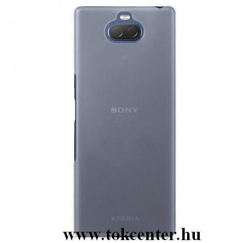 SONY Xperia 10 Plus (L4213) Műanyag telefonvédő (gumírozott) ÁTLÁTSZÓ	
