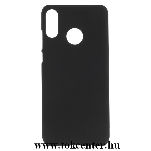 HUAWEI P30 Lite Műanyag telefonvédő (gumírozott) FEKETE	