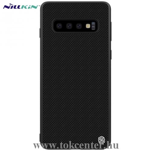 SAMSUNG Galaxy S10 Plus (SM-G975) NILLKIN TEXTURED műanyag telefonvédő (szilikon keret, 3D minta) FEKETE	