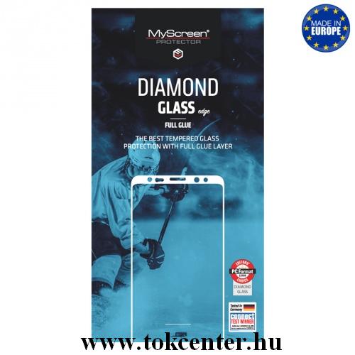 XIAOMI Redmi Note 6 Pro MYSCREEN DIAMOND GLASS EDGE képernyővédő üveg (2.5D, full glue, teljes felületén tapad, karcálló, 0.33 mm, 9H) FEKETE	
