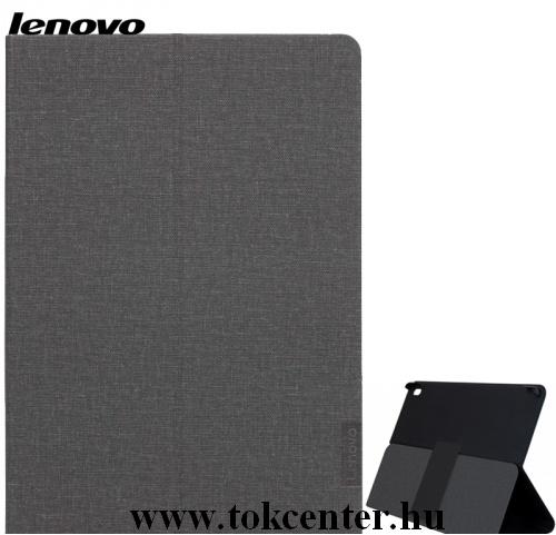 LENOVO Tab E10 (TB-X104F) Tok álló, bőr hatású (FLIP, asztali tartó funkció) FEKETE