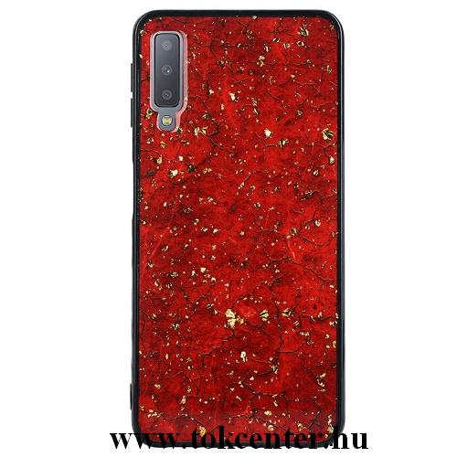 SAMSUNG Galaxy A7 (2018) SM-A750F Telefonvédő gumi / szilikon (epoxy) PIROS	