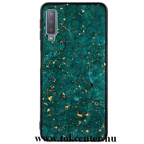 SAMSUNG Galaxy A7 (2018) SM-A750F Telefonvédő gumi / szilikon (epoxy) ZÖLD	