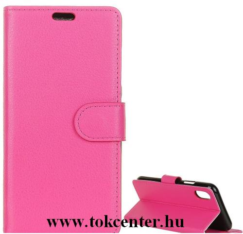  SONY Xperia L3 (I4312) Tok álló, bőr (FLIP, oldalra nyíló, asztali tartó funkció) RÓZSASZÍN	