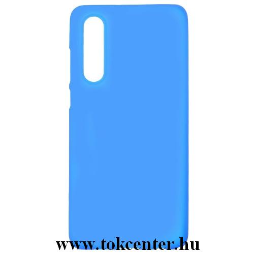 HUAWEI P30 Telefonvédő gumi / szilikon (matt, fényes keret) KÉK	