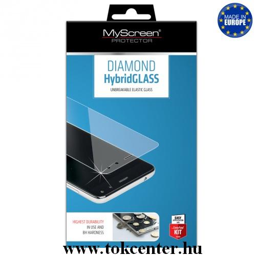  SAMSUNG Galaxy S10 Plus (SM-G975) MYSCREEN HYBRIDGLASS EDGE 3D képernyővédő üveg (full cover, íves, karcálló, ütésálló, 0.28mm, 6H) FEKETE