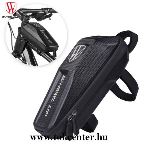 WHEEL UP EVA kerékpáros tartó (vázra rögzíthető, cipzár, vízálló) FEKETE	