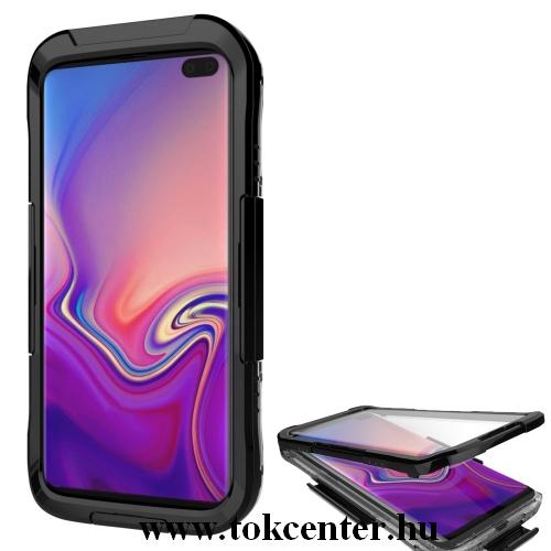SAMSUNG Galaxy S10 (SM-G973) Vízhatlan / vízálló tok, AQUA (10 méterig) FEKETE	