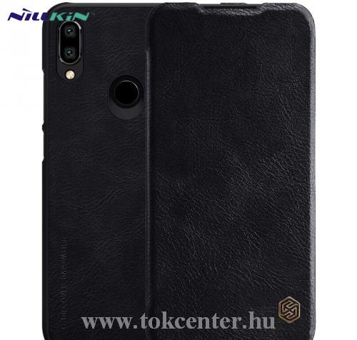 XIAOMI Redmi Note 7 NILLKIN QIN tok álló, bőr (FLIP, oldalra nyíló, bankkártya tartó) FEKETE	