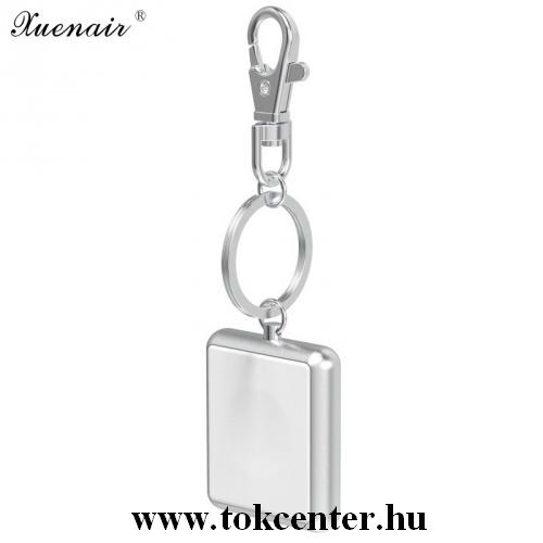 XUENAIR hordozható vezeték nélküli töltő (alumínium, QI Wireless, kulcstartó) EZÜST Apple Watch 1 / 2 / 3 / 4	