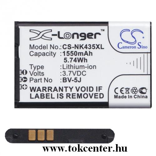 Akku 1550mAh LI-ION (BV-5J / 0670731 kompatibilis)	