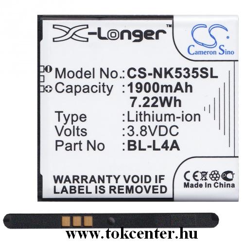 MICROSOFT Lumia 535 Akku 1900 mAh LI-ION (BL-L4A kompatibilis)	