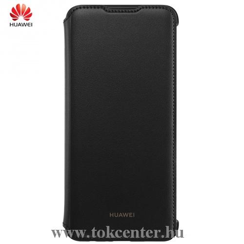 HUAWEI P Smart (2019) Tok álló, bőr (FLIP, oldalra nyíló) FEKETE (51992830)