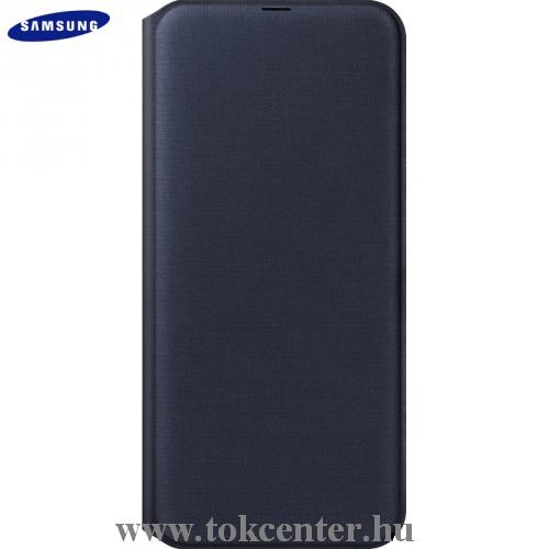 SAMSUNG Galaxy A50 (SM-505F) Tok álló, bőr (aktív flip, oldalra nyíló, bankkártya tartó) FEKETE (EF-WA505PBEG)