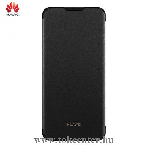 HUAWEI Y6 (2019) Tok álló, bőr (oldalra nyíló) FEKETE	 (51992945)