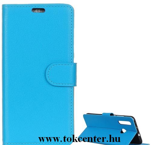 HUAWEI P30 Lite Tok álló, bőr (FLIP, oldalra nyíló, asztali tartó funkció) KÉK	