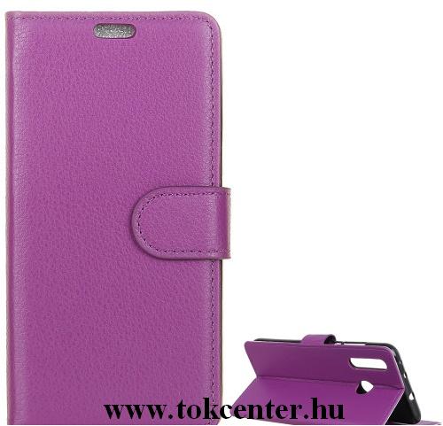 HUAWEI P30 Lite Tok álló, bőr (FLIP, oldalra nyíló, asztali tartó funkció) LILA	