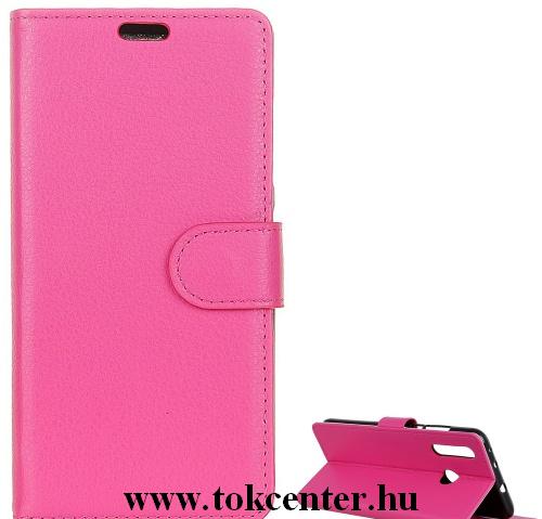 HUAWEI P30 Lite Tok álló, bőr (FLIP, oldalra nyíló, asztali tartó funkció) RÓZSASZÍN	
