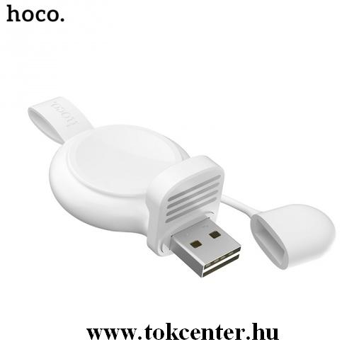 HOCO CW19 USB töltőállomás (mágneses, gyorstöltés támogatás) FEHÉR Apple Watch Series 1 / 2 / 3 / 4	