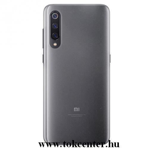 XIAOMI Mi 9 Műanyag telefonvédő (gumírozott) ÁTLÁTSZÓ	
