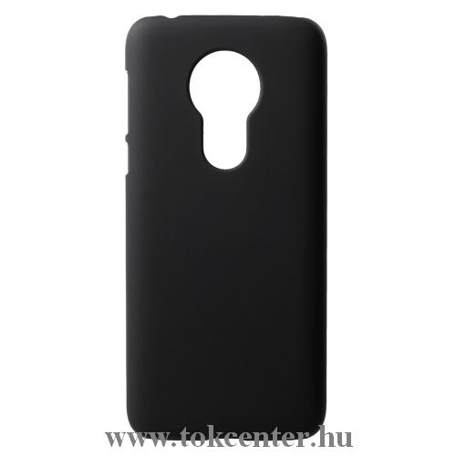 MOTOROLA Moto G7 Power (XT1955) Műanyag telefonvédő (gumírozott) FEKETE	
