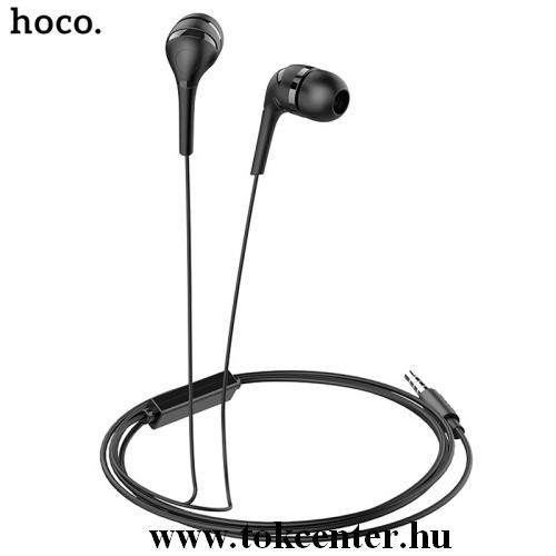 HOCO M40 fülhallgató SZTEREO (3.5mm jack, mikrofon, felvevő gomb) FEKETE	