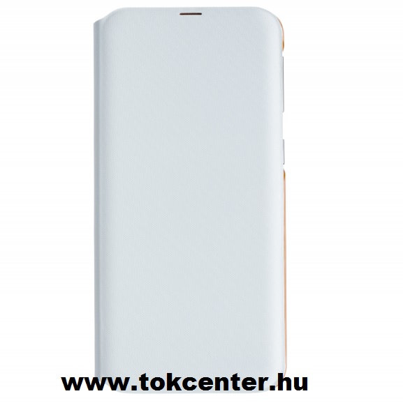 SAMSUNG GALAXY A40 Tok álló (aktív flip, oldalra nyíló, bankkártya tartó) WALLETT COVER, FEHÉR (EF-WA405PWEG)