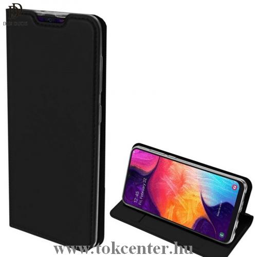 Samsung Galaxy A30s (SM-A307F) /Samsung Galaxy A50 (SM-A505F) DUX DUCIS SKIN PRO tok álló, bőr (FLIP, oldalra nyíló, bankkártya tartó, asztali tartó funkció) FEKETE	
