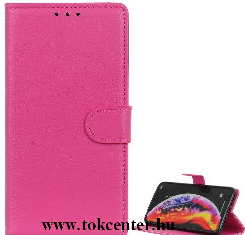 Samsung Galaxy A30s (SM-A307F) /Samsung Galaxy A50 (SM-A505F) Tok álló, bőr (FLIP, oldalra nyíló, asztali tartó funkció) RÓZSASZÍN	