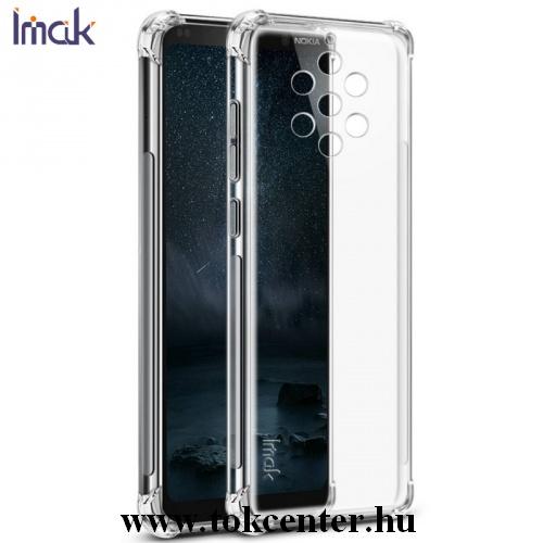NOKIA 9 PureView IMAK telefonvédő gumi / szilikon (közepesen ütésálló, légpárnás sarok + képernyővédő fólia) ÁTLÁTSZÓ	