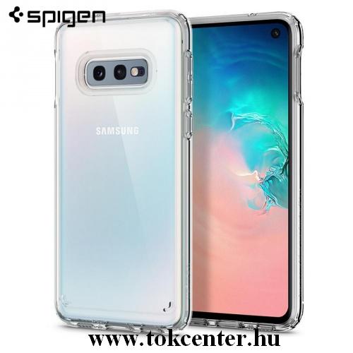 SAMSUNG Galaxy S10e (SM-G970) SPIGEN CRYSTAL HYBRID telefonvédő gumi / szilikon (közepesen ütésálló, műanyag keret) ÁTLÁTSZÓ	