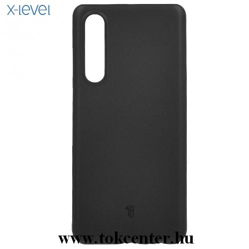 HUAWEI P30 X-LEVEL műanyag telefonvédő (ultravékony, matt) FEKETE	