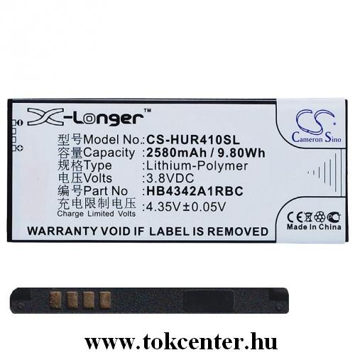 HUAWEI Y5 II (Y5-2) /HUAWEI Y6 /HUAWEI Y6 II Compact Akku 2580 mAh LI-Polymer (HB4342A1RBC kompatibilis)	
