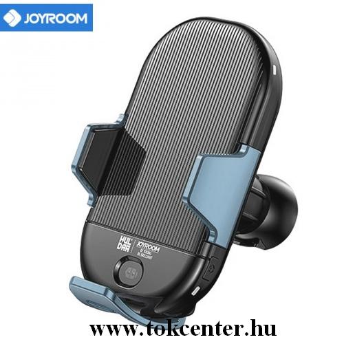 JOYROOM autós tartó (tapadókorongos / szellőrőre, QI Wireless, vezeték nélküli töltés, 10W, szenzor, automata) KÉK	