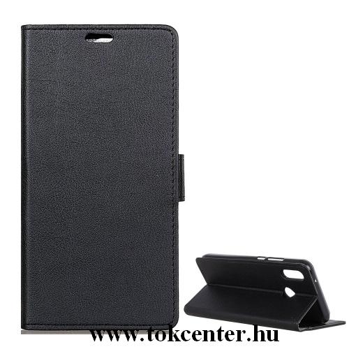 ASUS Zenfone Max Pro (ZB602KL) Tok álló, bőr (FLIP, oldalra nyíló, asztali tartó funkció, prémium) FEKETE	