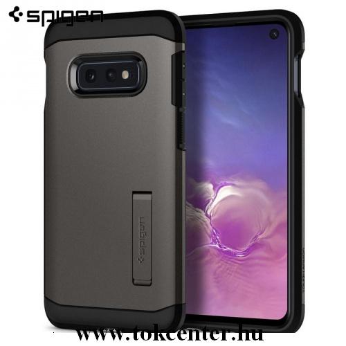 SAMSUNG Galaxy S10e (SM-G970) SPIGEN TOUGH ARMOR telefonvédő gumi / szilikon (közepesen ütésálló, műanyag hátlap, légpárnás sarok, kitámasztó) FEKETE	