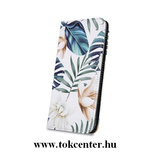 iPhone XS Max (6,5) Orchid mintás szilikon keretes könyvtok