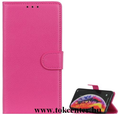 SAMSUNG Galaxy A40 (SM-405F) Tok álló, bőr (FLIP, oldalra nyíló, asztali tartó funkció) RÓZSASZÍN	