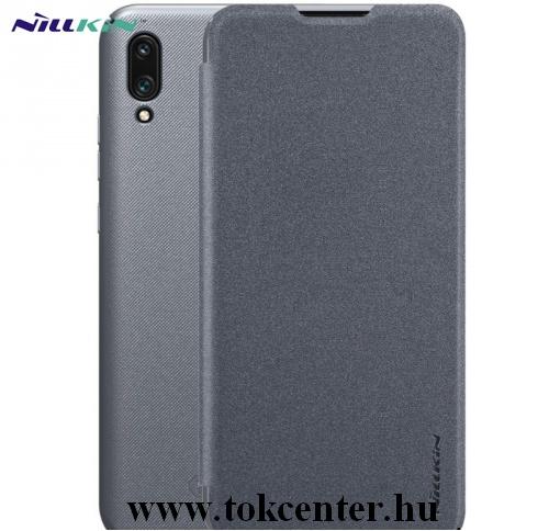 Huawei P30 Lite (Nova 4e) NILLKIN SPARKLE műanyag telefonvédő (mikroszálas bőr flip, oldalra nyíló) FEKETE