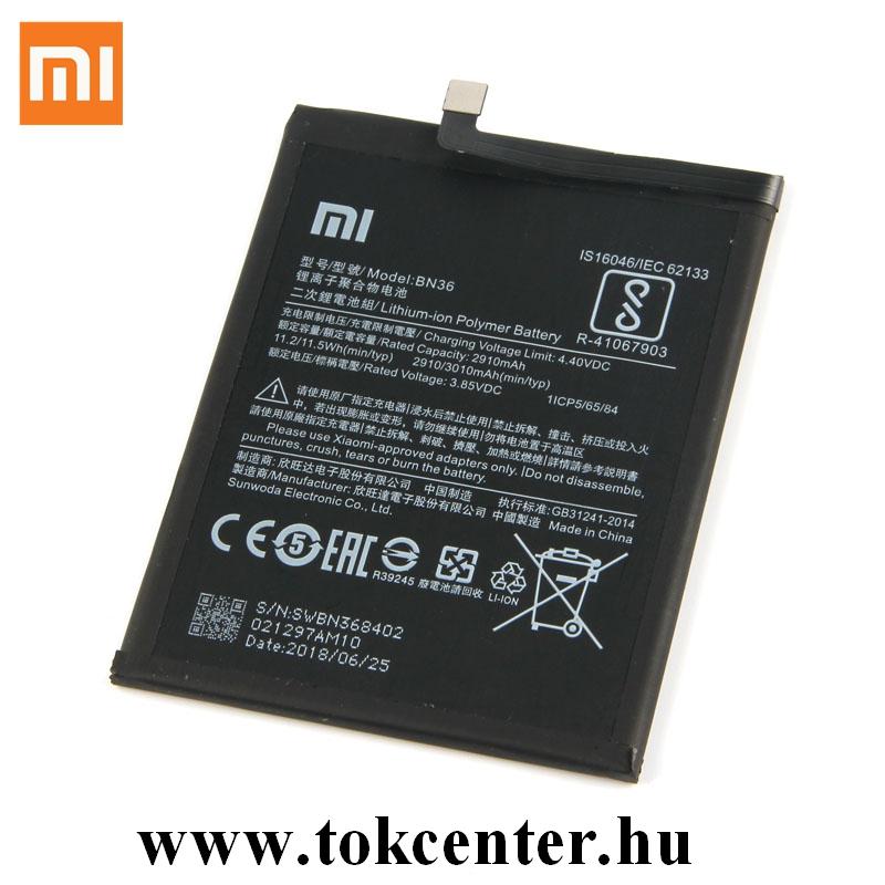 Xiaomi Mi A2 (Mi 6X) Akku 3010 mAh LI-Polymer (belső akku, beépítése szakértelmet igényel!)