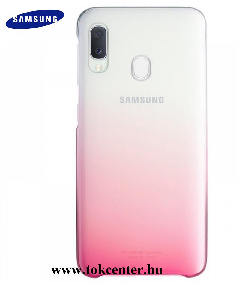Samsung Galaxy A20e (SM-202F) Műanyag telefonvédő (színátmenet) RÓZSASZÍN (EF-AA202CPE)